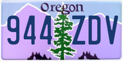 OR license plate 944ZDV
