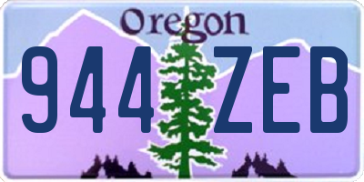 OR license plate 944ZEB