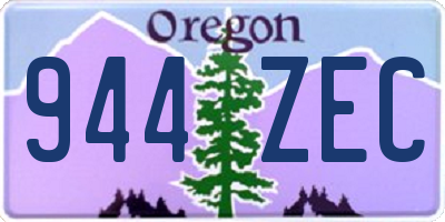 OR license plate 944ZEC