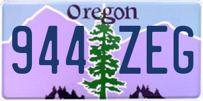 OR license plate 944ZEG