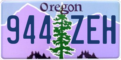OR license plate 944ZEH