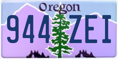 OR license plate 944ZEI