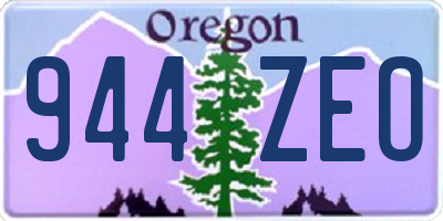OR license plate 944ZEO