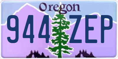 OR license plate 944ZEP