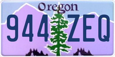 OR license plate 944ZEQ
