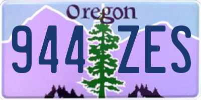 OR license plate 944ZES
