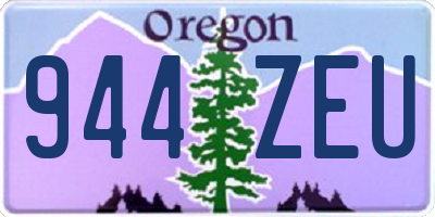 OR license plate 944ZEU
