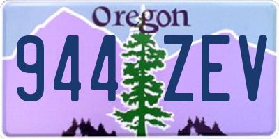 OR license plate 944ZEV