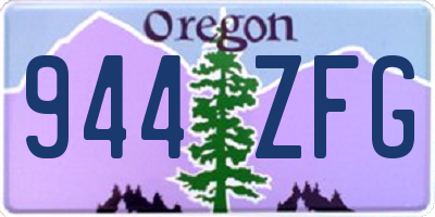 OR license plate 944ZFG