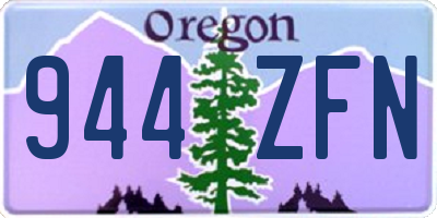 OR license plate 944ZFN