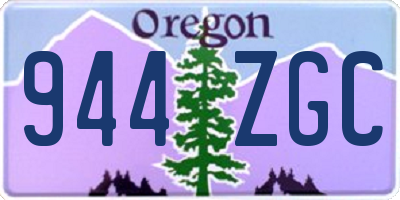 OR license plate 944ZGC