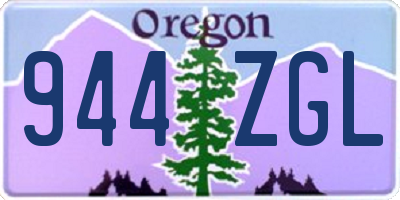 OR license plate 944ZGL