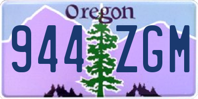 OR license plate 944ZGM