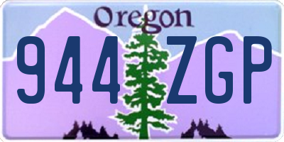 OR license plate 944ZGP