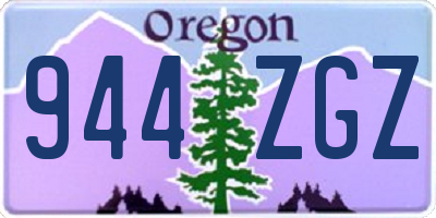 OR license plate 944ZGZ