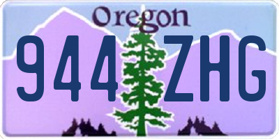 OR license plate 944ZHG