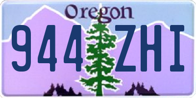 OR license plate 944ZHI