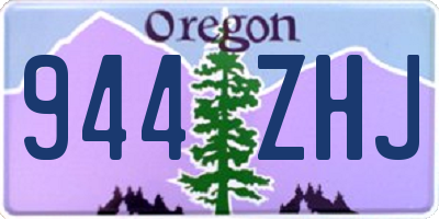OR license plate 944ZHJ