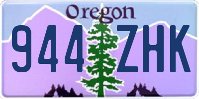 OR license plate 944ZHK