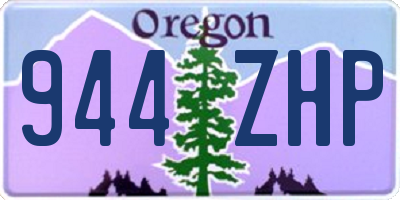 OR license plate 944ZHP