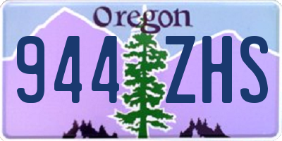 OR license plate 944ZHS