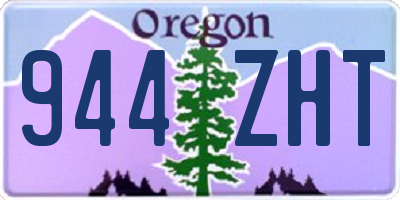 OR license plate 944ZHT