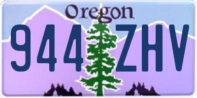 OR license plate 944ZHV