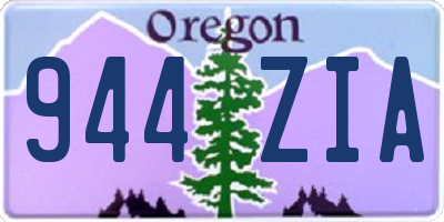OR license plate 944ZIA