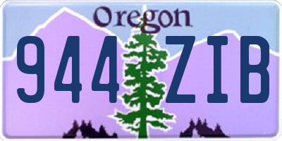 OR license plate 944ZIB