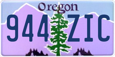 OR license plate 944ZIC