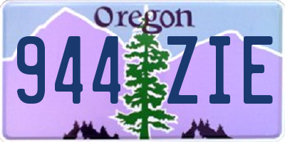 OR license plate 944ZIE
