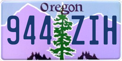 OR license plate 944ZIH