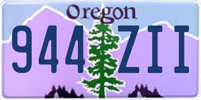 OR license plate 944ZII