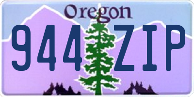 OR license plate 944ZIP