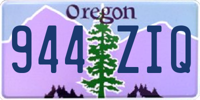 OR license plate 944ZIQ