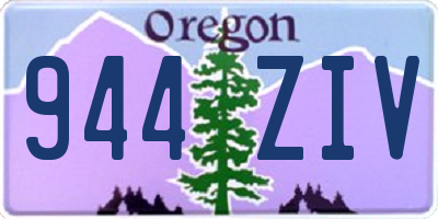 OR license plate 944ZIV