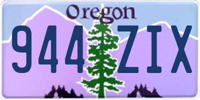 OR license plate 944ZIX