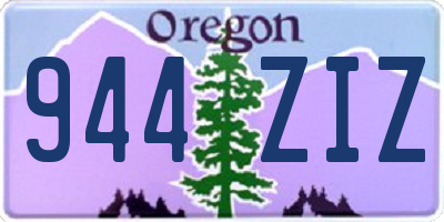OR license plate 944ZIZ