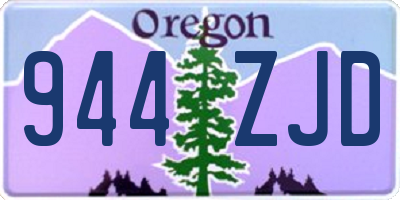 OR license plate 944ZJD