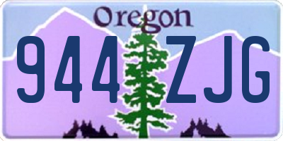 OR license plate 944ZJG