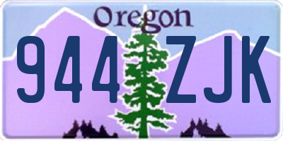 OR license plate 944ZJK