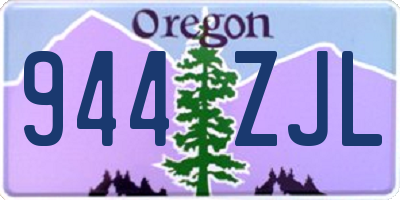OR license plate 944ZJL