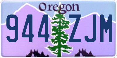 OR license plate 944ZJM