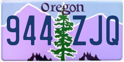 OR license plate 944ZJQ