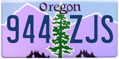 OR license plate 944ZJS
