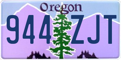 OR license plate 944ZJT