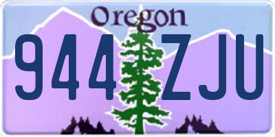 OR license plate 944ZJU