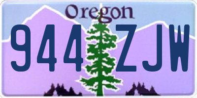 OR license plate 944ZJW