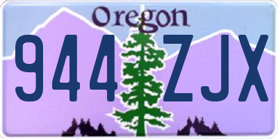 OR license plate 944ZJX