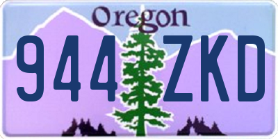 OR license plate 944ZKD